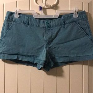 Mossimo teal chino style shorts